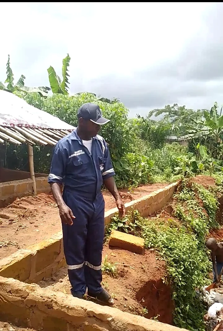 Building Of Earthen Pond